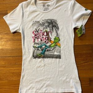 Senor Frogs Cozumel Women’s  Original Beach White T-Shirt Size 2XL